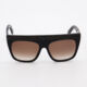 Black Oversized Sunglasses  - Image 1 - please select to enlarge image