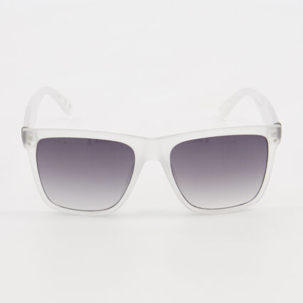 Light Grey GF0235 Square Sunglasses  - Image 1 - please select to enlarge image