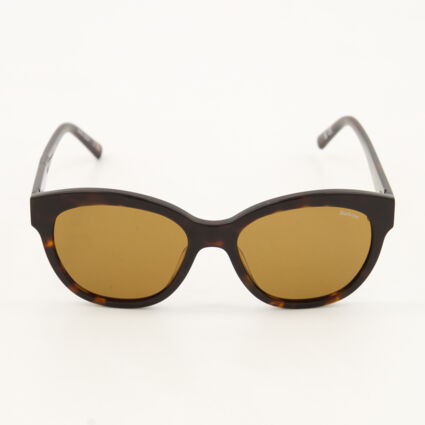 Tortoiseshell Rounded Sunglasses - Image 1 - please select to enlarge image