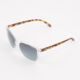 Clear & Tortoiseshell Rectangular Sunglasses - Image 2 - please select to enlarge image