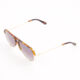 Brown Remixed Aviator Sunglasses - Image 2 - please select to enlarge image