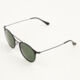 Black Matte Round Sunglasses - Image 2 - please select to enlarge image