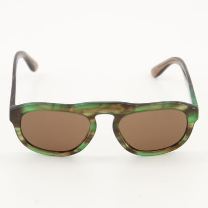 Green Tortoiseshell Sunglasses  - Image 1 - please select to enlarge image