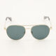 Gold Tone Konrad Aviator Sunglasses - Image 1 - please select to enlarge image