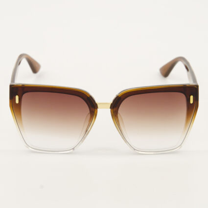Brown TH816 Cat Eye Sunglasses  - Image 1 - please select to enlarge image