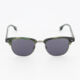 Dark Green 1381S Rectangular Sunglasses  - Image 1 - please select to enlarge image
