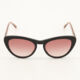 Black Violet Cat Eye Sunglasses - Image 1 - please select to enlarge image