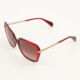Red Basic Oversized Sunglasses - Image 2 - please select to enlarge image
