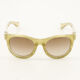 Gold Tone Chunky Round Sunglasses - Image 1 - please select to enlarge image