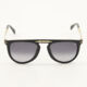 Black Tab Round Sunglasses - Image 1 - please select to enlarge image