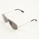 Silver Tone Basic Aviator Sunglasses - Image 2 - please select to enlarge image