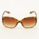 Brown Havana Square Sunglasses  - Image 1 - please select to enlarge image