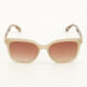 Beige Reptile Effect Square Sunglasses - Image 1 - please select to enlarge image