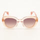 Clear Pink Oversize Sunglasses - Image 1 - please select to enlarge image