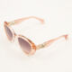 Clear Pink Oversize Sunglasses - Image 2 - please select to enlarge image