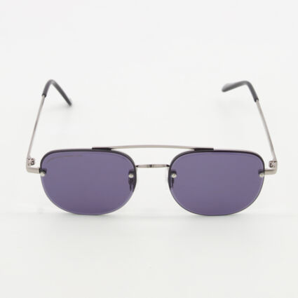 Silver Tone NS1123 Pilot Sunglasses - Image 1 - please select to enlarge image