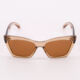 Crystal Brown Cat Eye Sunglasses - Image 1 - please select to enlarge image