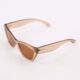 Crystal Brown Cat Eye Sunglasses - Image 2 - please select to enlarge image