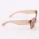 Crystal Brown Cat Eye Sunglasses - Image 3 - please select to enlarge image