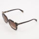 Dark Brown Branded Sunglasses - Image 2 - please select to enlarge image