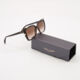 Dark Brown Branded Sunglasses - Image 3 - please select to enlarge image