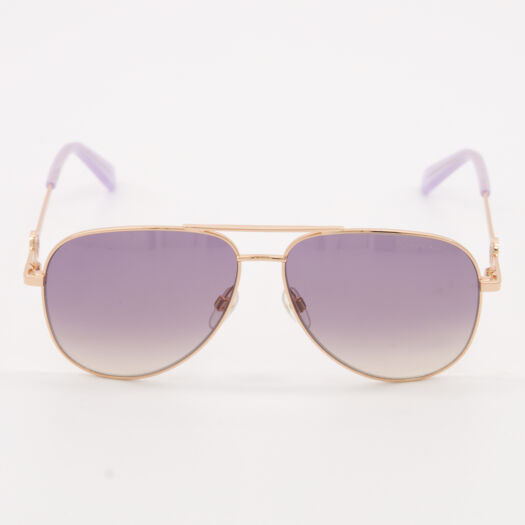 Gold Tone MARC653S Aviator Sunglasses - Image 1 - please select to enlarge image