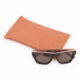 Tortoiseshell & Gold Tone Square Sunglasses - Image 3 - please select to enlarge image