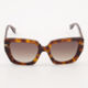 Brown Square Sunglasses  - Image 1 - please select to enlarge image