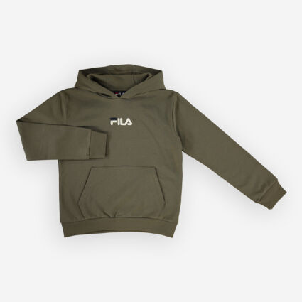 Dusty Olive Logo Hoodie - Image 1 - please select to enlarge image