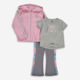 Grey & Pink Outfit - Image 1 - please select to enlarge image