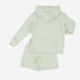 Two Piece Sage Hoodie & Shorts Set - Image 2 - please select to enlarge image