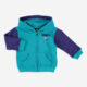 Blue & Purple Zip Hoodie  - Image 1 - please select to enlarge image