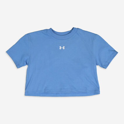 Blue Cropped T Shirt - Image 1 - please select to enlarge image