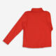 Red Half Zip Long Sleeve Top  - Image 2 - please select to enlarge image