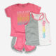 Pink & Grey Three Piece Active Set - Image 1 - please select to enlarge image