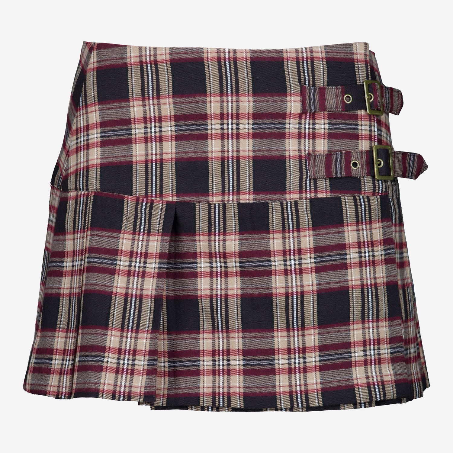 Multicolour Wrapped Plaid Pleat Mini Skirt TK Maxx UK
