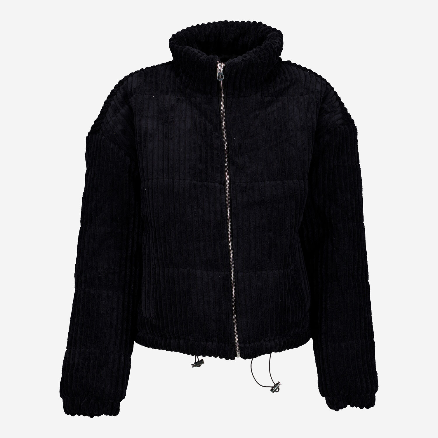 Black Corduroy Ribbed Bomber Jacket TK Maxx UK1