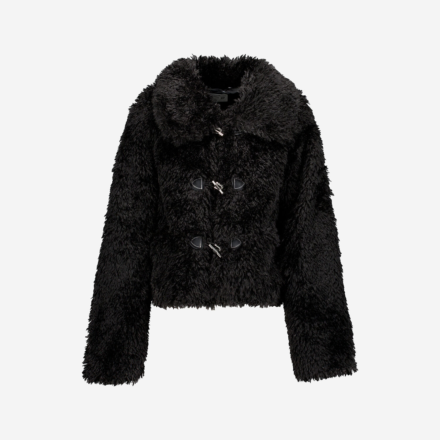 Black Faux Fur Jacket TK Maxx UK