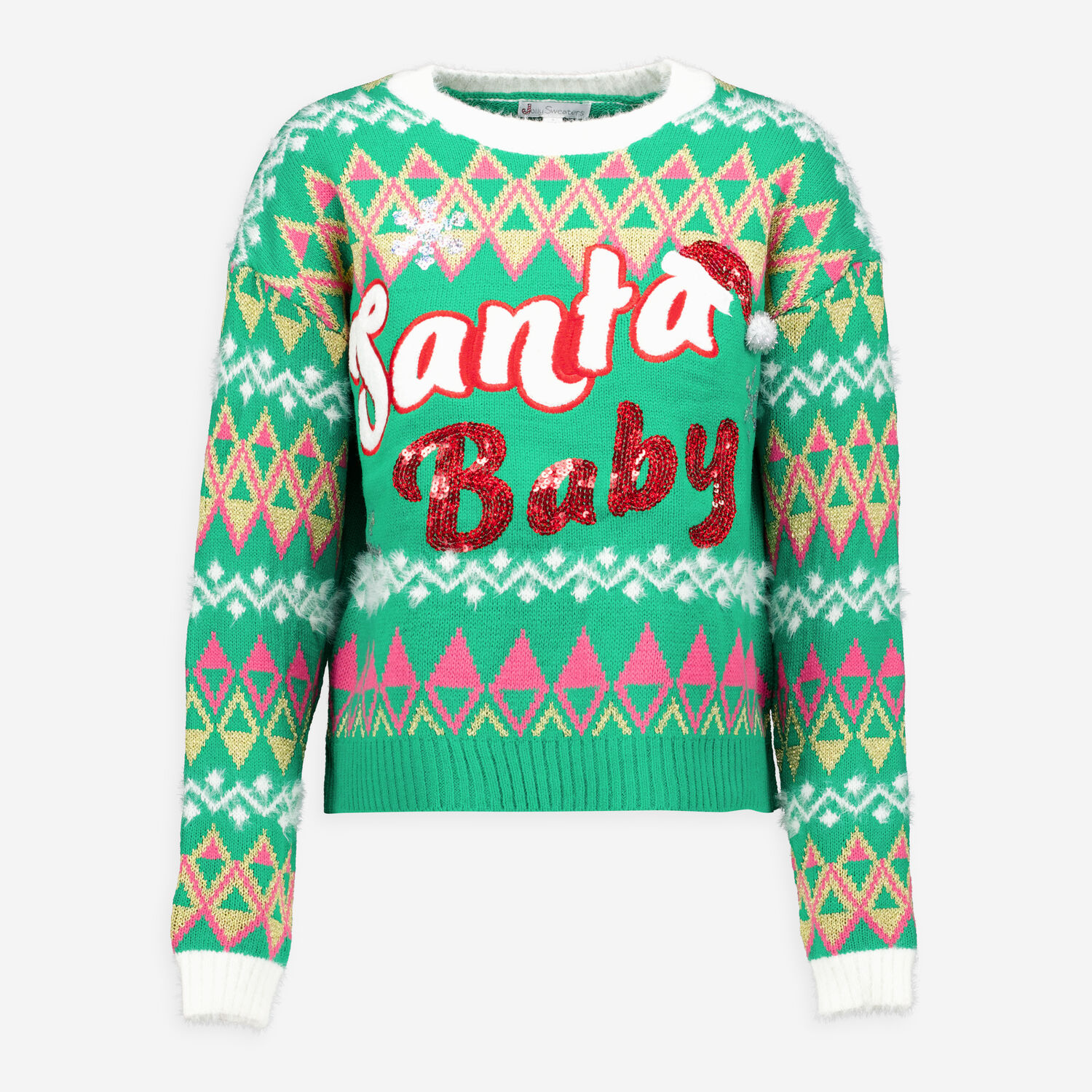 Green Red Santa Baby Christmas Jumper TK Maxx UK