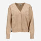 Beige Heart Jacquard Knit Cardigan - Image 1 - please select to enlarge image