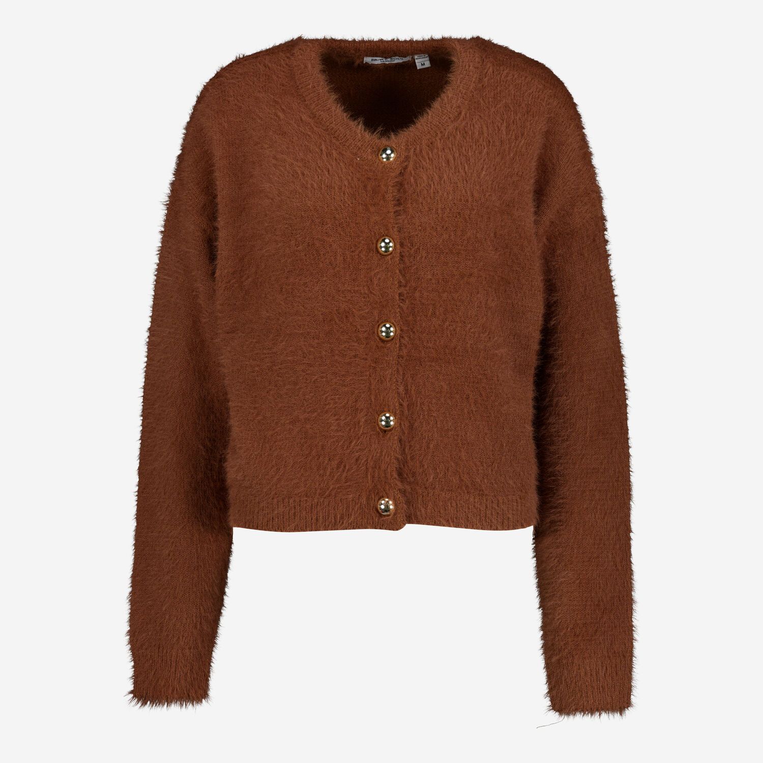 Brown Fluffy Cardigan TK Maxx UK - Main Image