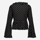 Black & White Polka Dot Frill Top - Image 2 - please select to enlarge image