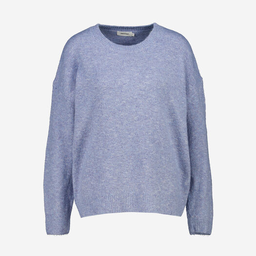 Blauer Pullover mit Glitzerfäden - Bild 1 - bitte auswählen, um das Bild zu vergrößern