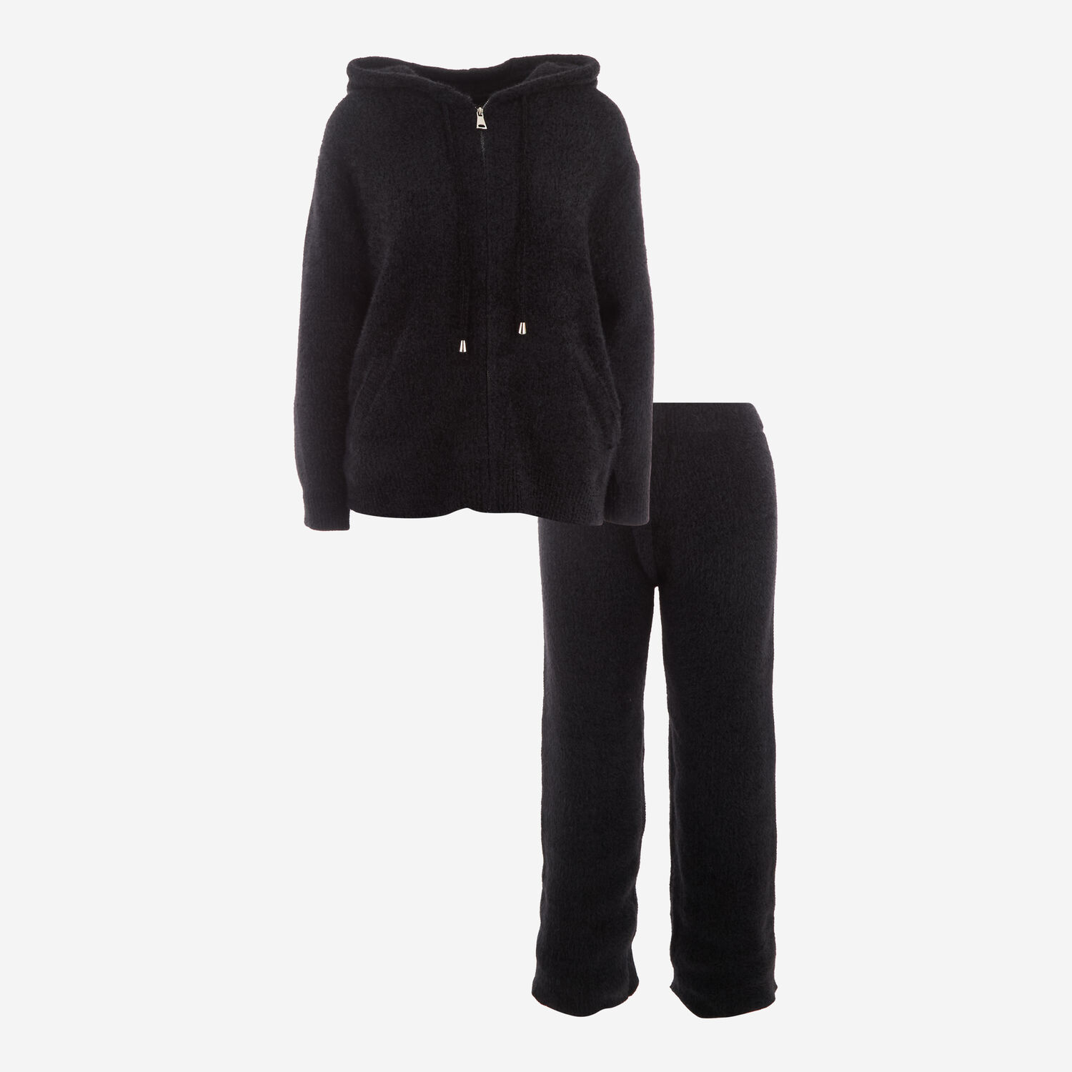 Black Fluffy Co Ord Set TK Maxx UK - Main Image