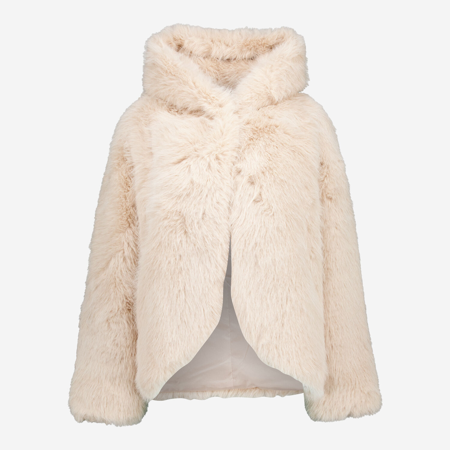 Beige Faux Fur Coat TK Maxx UK - Main Image