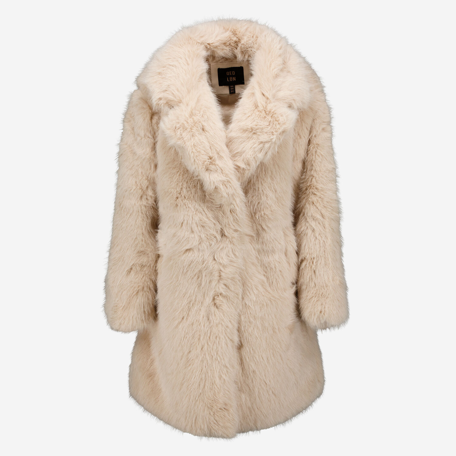 Beige Collared Faux fur Jacket TK Maxx UK1