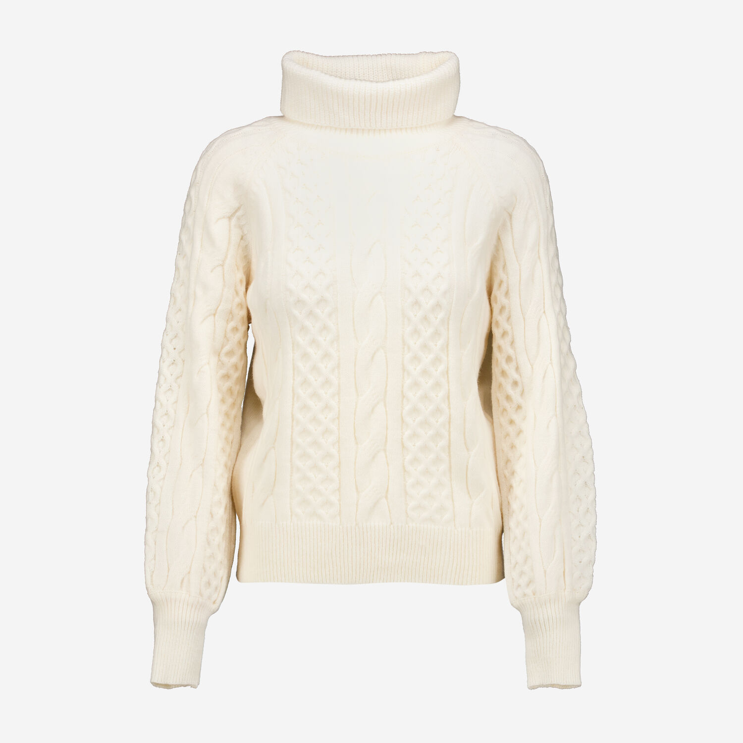 Cream Cable Knit Roll Neck Jumper TK Maxx UK - Main Image