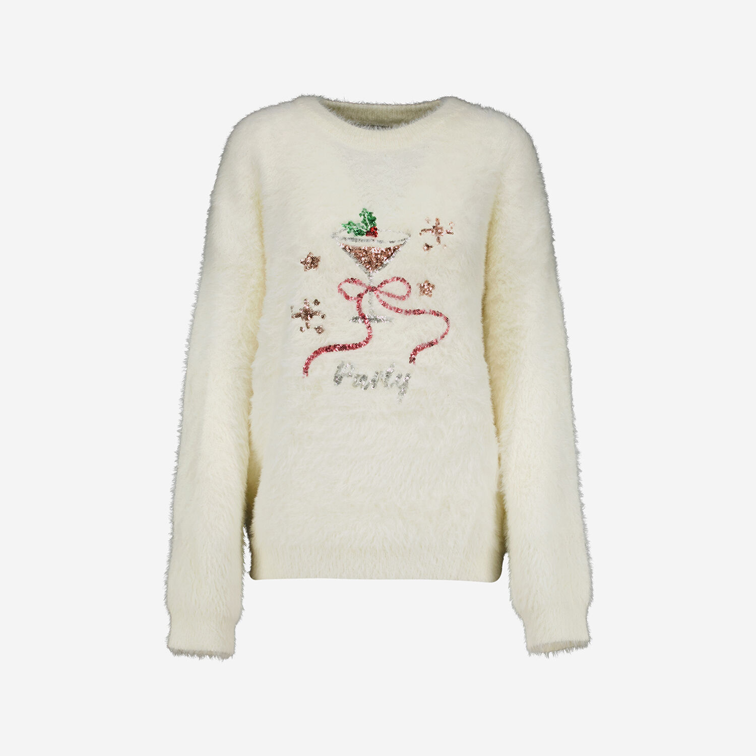 Cream Eyelash Knit Dirty Martini Christmas Jumper TK Maxx UK