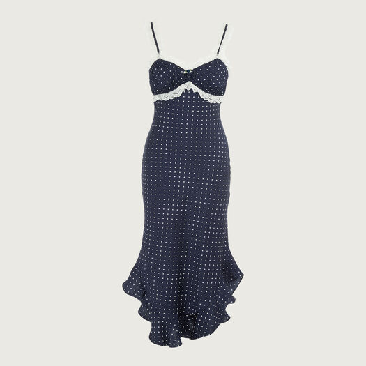 sim and sam brown polka dot dress Sim & sam cotton