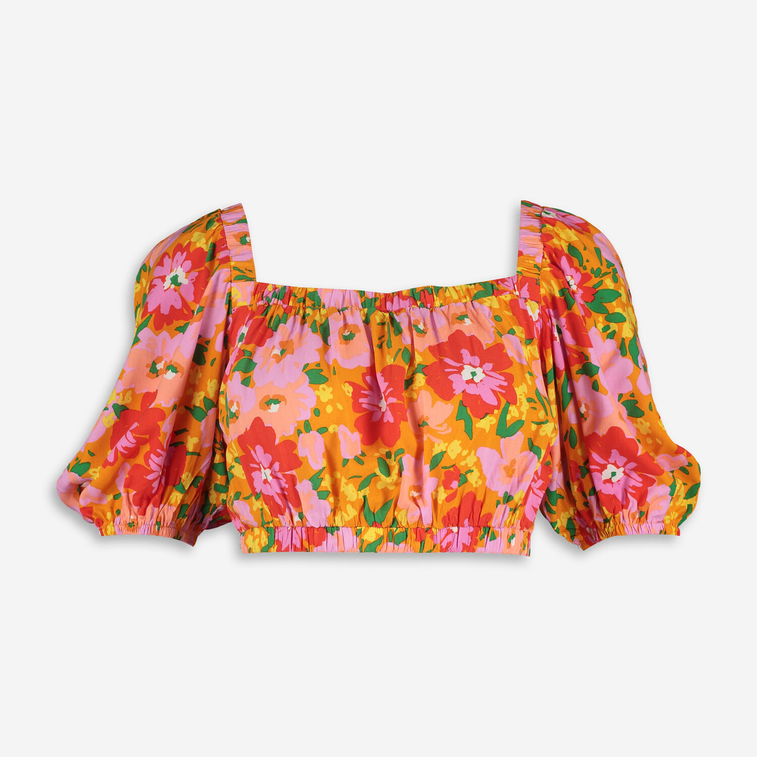 Pink Floral Cropped Top - TK Maxx UK